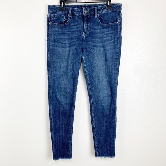 Vigoss Marley Super Skinny Mid Rise Denim Jeans